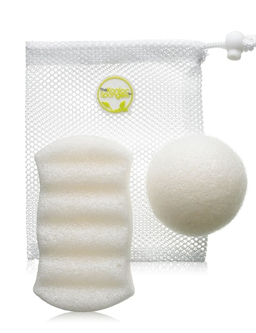 Buy The Konjac Sponge Company Deluxe Travel Duo Set 100 Pure Konjac
